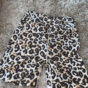 Cheetah biker shorts